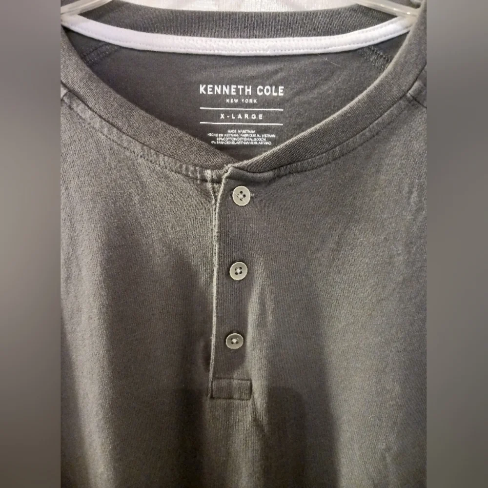 Kenneth Cole Mens XL Longsleeve Gray Minimalist Monochrome EUC - Picture 2 of 11